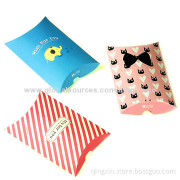 Candy Pillow Boxes, Available in Various Colors and Sizes, Best Quality with Low-price